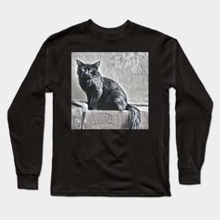 THE ART CAT PORTRAIT Long Sleeve T-Shirt